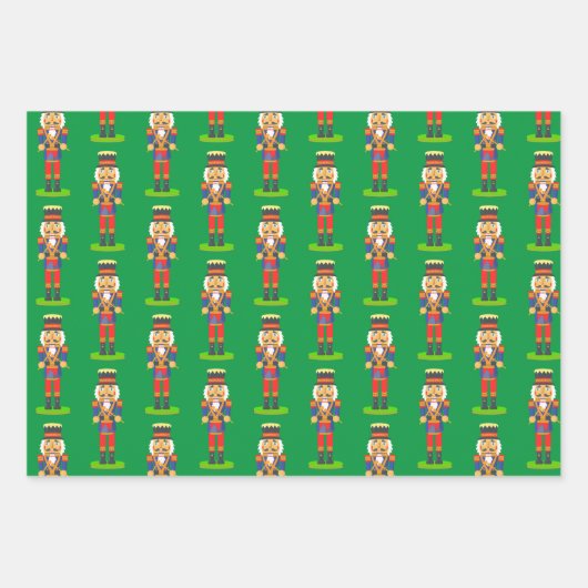 Confetti, voedingskraker, rendier- en sneeuwvlokke inpakpapier vel (Voorkant 3)