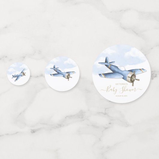  Confetti voor Baby shower van het vliegtuig (Voorkanten)