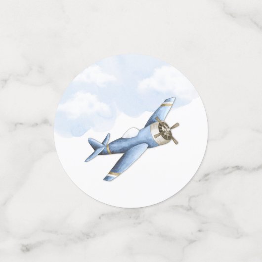  Confetti voor Baby shower van het vliegtuig (Kleine voorkant)