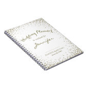 Confetti voor bruiloft Planner Gold Notitieboek (Rechterzijde)