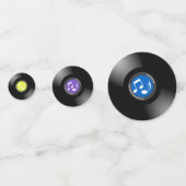  Confetti voor de ontwerptabel met vinylplaten (Achterkanten)