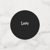 Confetti voor de Veer- en Zwarte Pearl Heart Table (Kleine voorkant)