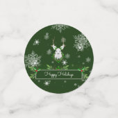 Confetti voor groene rendiertabel (Kleine voorkant)