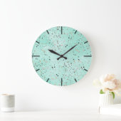 Confetti voor het ontwerpen van mint- en goudmarme grote klok (Huis)