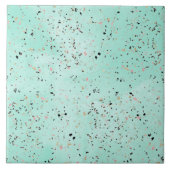 Confetti voor het ontwerpen van mint- en goudmarme tegeltje (Voorkant)