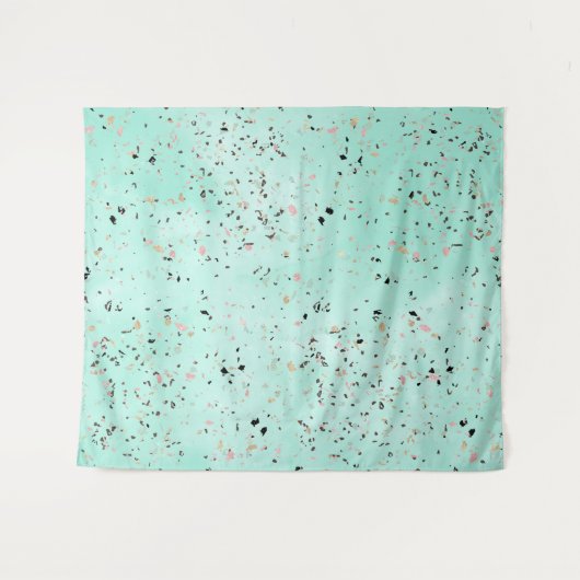 Confetti voor het ontwerpen van mint- en goudmarme wandkleed (Voorkant (horizontaal))