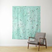 Confetti voor het ontwerpen van mint- en goudmarme wandkleed (In situ)