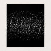 Confetti voor zwart en zilver | Kaarten plaatsen (Binnenkant ongevouwen)