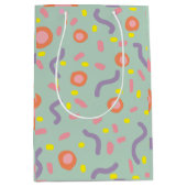 Confetti Vreugde Lijnen en Stippen Medium Cadeauzakje (Voorkant)