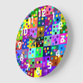 Confetti-wandklok Grote Klok (Hoek)