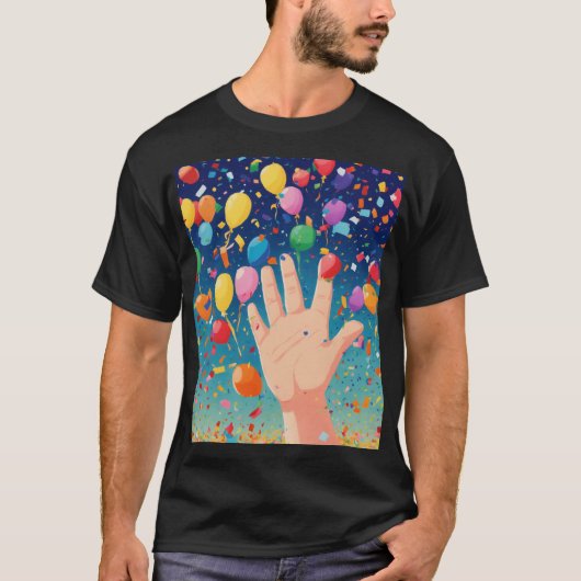 Confetti.Webp ontwerp T-shirt (Voorkant)