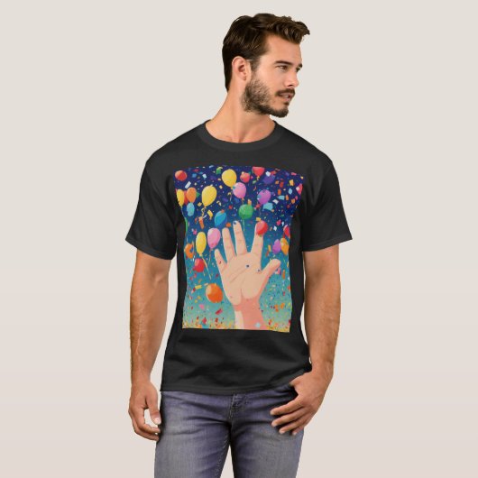 Confetti.Webp ontwerp T-shirt (Voorkant volledig)