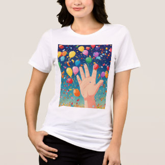 Confetti WebP-ontwerp Tri-Blend Shirt