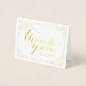 Confetti Weddenschap over liefde en Bedankt Hartel Folie Kaarten (Voorkant)