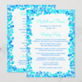 Confetti Wedding Programma's (Voorkant / Achterkant)