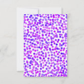 Confetti Wedding Rehearsal Dinner Invitations Kaart (Achterkant)