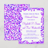 Confetti Wedding Rehearsal Dinner Invitations Kaart (Voorkant / Achterkant)