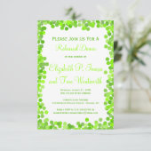 Confetti Wedding Rehearsal Dinner Invitations Kaart (Staand voorkant)
