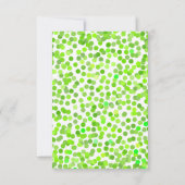 Confetti Wedding Rehearsal Dinner Invitations Kaart (Achterkant)