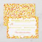 Confetti Wedding Response-kaarten RSVP Kaartje (Voorkant / Achterkant)