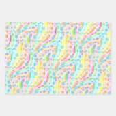 Confetti Wrapping Paper Flat Sheet Set van 3 (Voorkant 3)