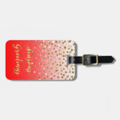 Confetti Xmas "Seizoensgroeten" Bagagelabel (Voorkant horizontaal)