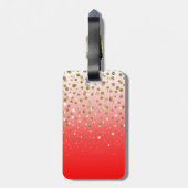 Confetti Xmas "Seizoensgroeten" Bagagelabel (Achterkant verticaal)