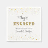 Confetti! "Ze zijn in beslag genomen!" aangepaste  Servet (Voorkant)