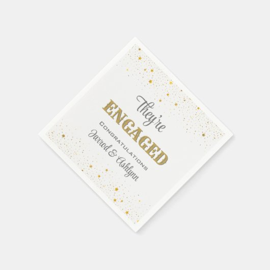 Confetti! "Ze zijn in beslag genomen!" aangepaste  Servet (Hoek)