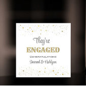 Confetti! "Ze zijn in beslag genomen!" aangepaste  Servet