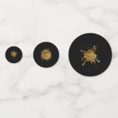 Confetti Zwart & Goud (Voorkanten)