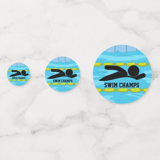 Confetti Zwemontwerptabel (Voorkanten)