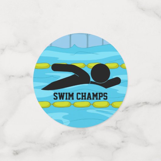 Confetti Zwemontwerptabel (Kleine voorkant)