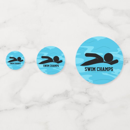 Confetti Zwemontwerptabel (Voorkanten)