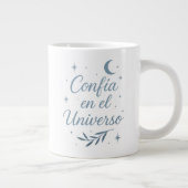 Confía en el Universo ✨ | Celestial Silver Design Grote Koffiekop (Rechts)