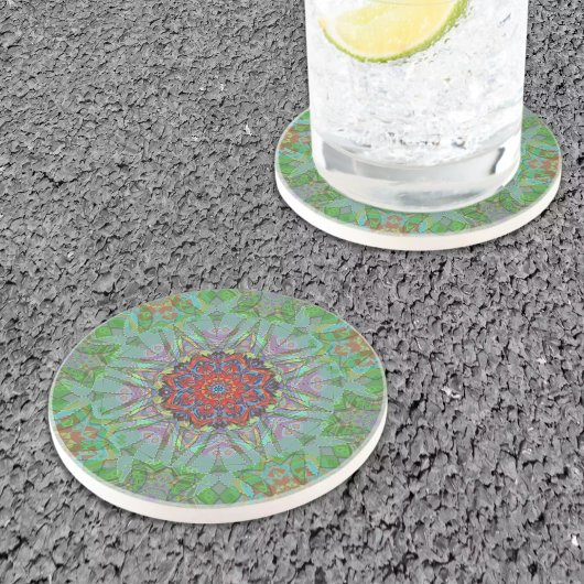 Confianza 2e versie mandala zandsteen onderzetter