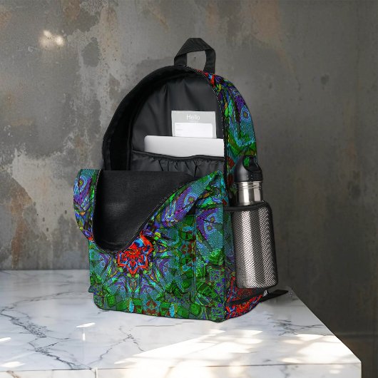 Confianza textiel textuur mandala patroon bedrukte rugzak