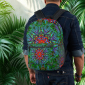 Confianza textiel textuur mandala patroon bedrukte rugzak