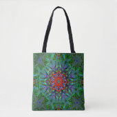 Confianza textiel textuur mandala patroon tote bag (Voorkant)