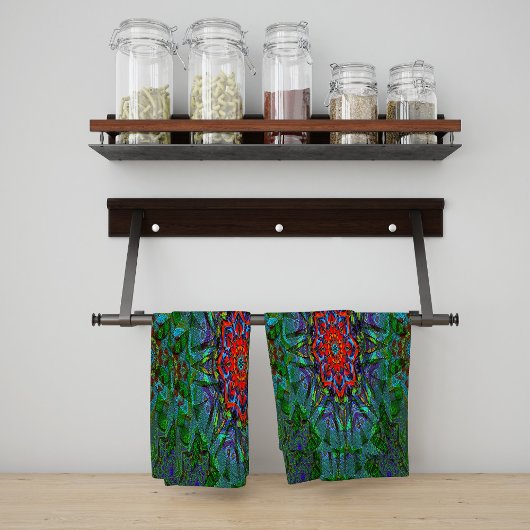 Confianza textieltextuur mandala theedoek