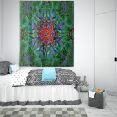 Confianza textieltextuur mandala wandkleed