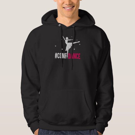 Confidance Ballerina Dancer Dance Graphic Hoodie (Voorkant)