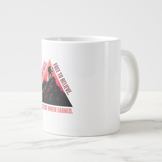 Confidence Coffee Mok-Inspirerend Grote Koffiekop (Voorkant rechts)