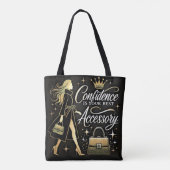 Confidence First – Chic Power Tote Bag (Achterkant)