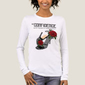 confidence is my favorite accessory Tri-Blend shirt (Voorkant volledig)