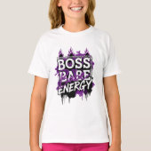Confidence Looks Good – Boss Babe Tee T-shirt (Voorkant)