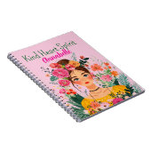 Confident and Spirited Boho Girl Notebook Notitieboek (Rechterzijde)