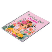 Confident and Spirited Boho Girl Notebook Notitieboek (Linkerzijde)