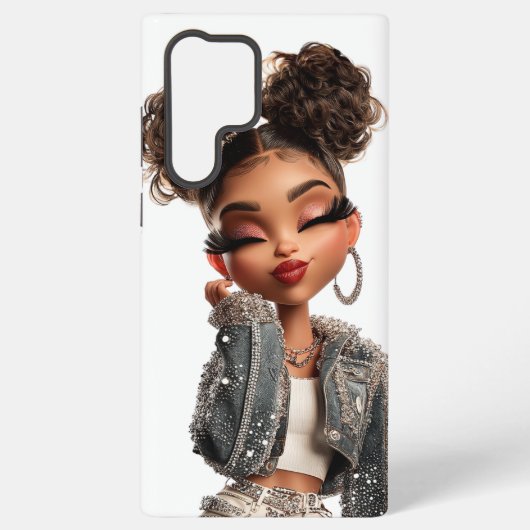 Confident Couture Cutie Samsung Galaxy Hoesje (Achterkant)