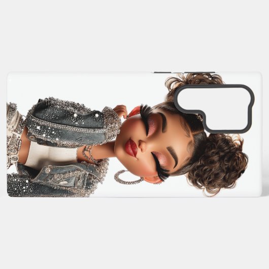 Confident Couture Cutie Samsung Galaxy Hoesje (Achterkant horizontaal)